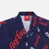 Kith X Coca-Cola Printed Camp Collar Shirt Navy Unisex Tops Blue KH3848-102