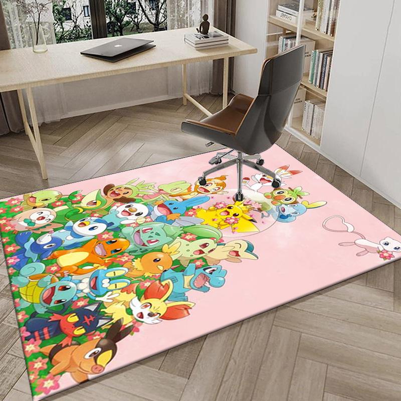 Cute Pika Adventure Carpet, Chair Rug,Rug for Office Bedroom living rooms, Doormat decor Fan Gift Christmas Gift