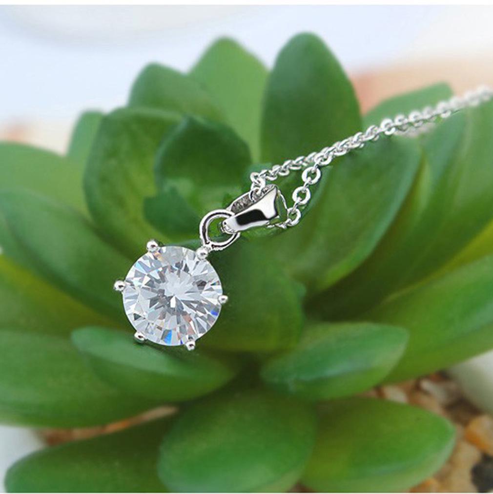 Korean Fashion Mini Zircon Pendant Earrings Set
