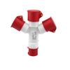 KRE IP44 Wasserdichter Industriestecker Dreiwege-Y-Typ-Steckdose 16A 32A 3 4 5 Pin Verdrahtung und Drehstromanschluss 1013