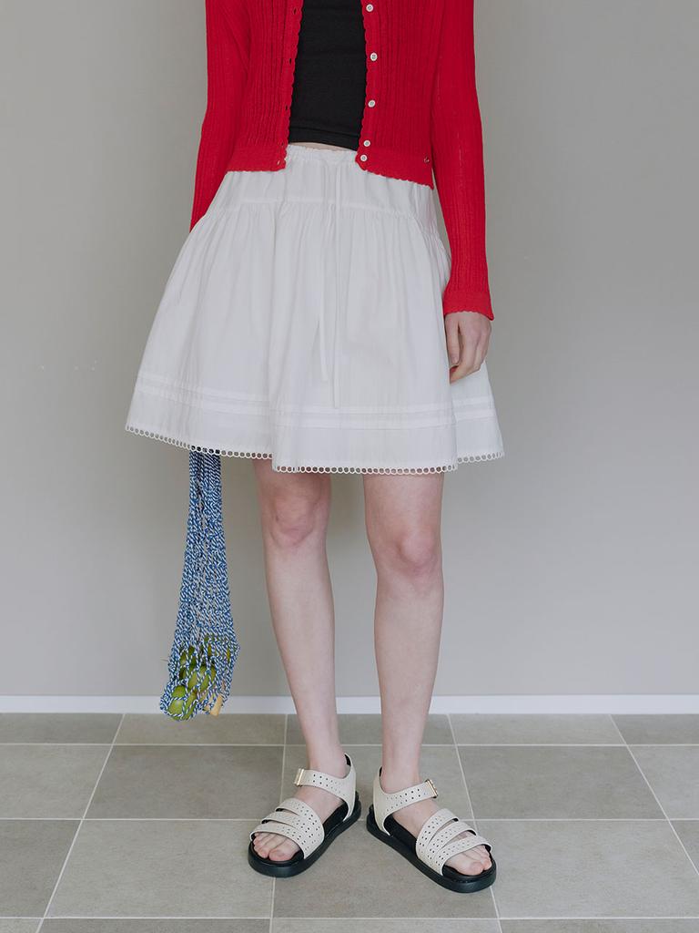 Mwimwieleu Pintuck Banding Mini Skirt Mu2634Sk309M