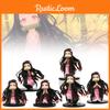 Entzückendes 6-teiliges Q-Version Nezuko Figuren-Set Niedliche PVC Dämonentöter Sammlerpuppen
