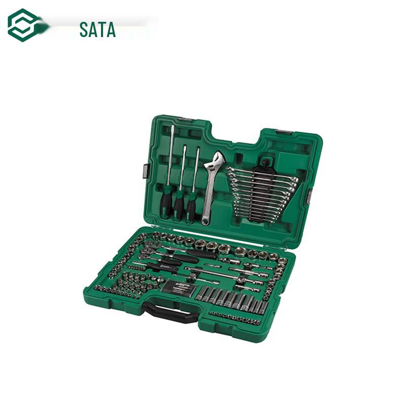 SATA 124-Piece Mixed Drive Socket & Tool Set 124 Piece Set