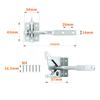 Fence Door Latch Fence Latch Door Lock Outdoor Wear-resistant Corrosion-resistant Fence Fence Latch Latch Buckle Door Lock Latch