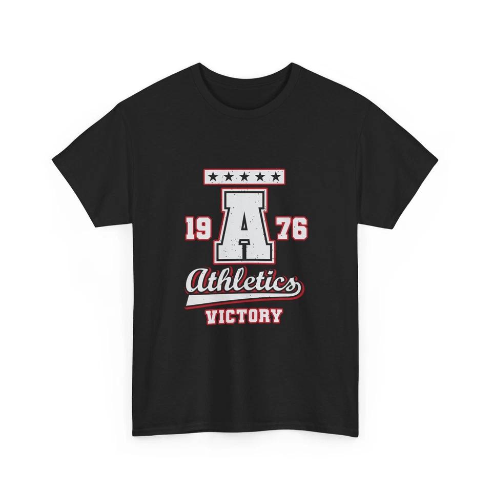 

Varsity A Athletics 1976 Tee | Victory Collegiate Shirt, Cotton, Comfy Tee 4XL