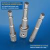 Adaptateurs pour douilles - AIMOONSA - Lot 3 (1/4"-3/8"-1/2") - Acier chrome-vanadium - Queue hexagonale - Bille d'entraînement