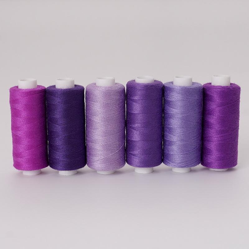 Colorfast Handmade 400-Yd Hand Sewing Thread: 6 Spools of 402 Colored Polyester Threads