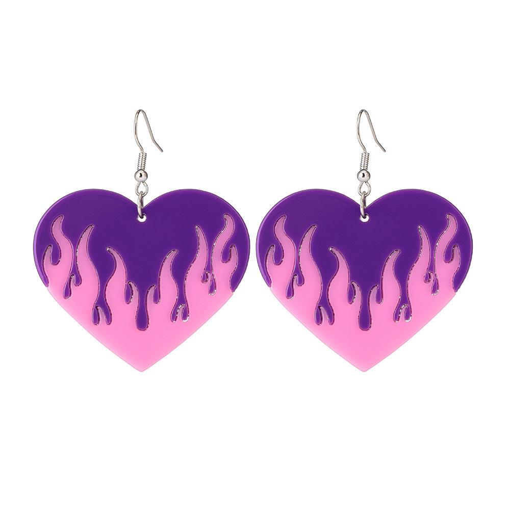 

Heartshaped Earrings Fashionforward In Creative Color Combinations 1405