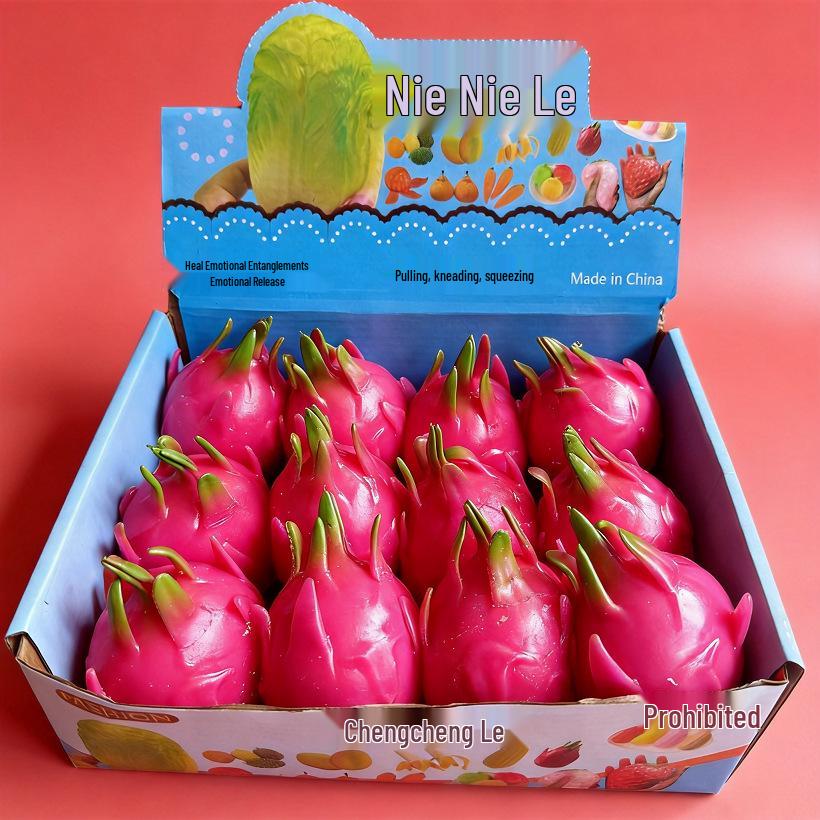 Pitaya Stress Relief Squeeze Toy - Fun and Rebounding Decompression Toy