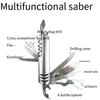 Carry Around Multifunction Outdoor Emergency Tools Stainless Steel Bottle Opener Cork Drill Portable 11 In 1 Fold Pocket Knife