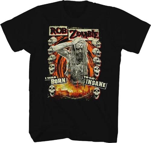 Rob Zombie - Rob Zombie - Born To Go Insane T-Shirt - Medium Black TS0100RBZA2 [ XS