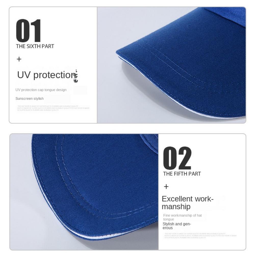 Casquette de Tennis Réglable Pare-soleil Haut Ouvert Chapeau de Soleil Sport de Plein Air
