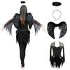 Dark Womens Halloween Angel Devil Costume Fancy Dress Ghost Bar Cosplay Party