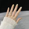 Grade High Nails Patch Golden Leaf Flowers Display A White Retro Temperament