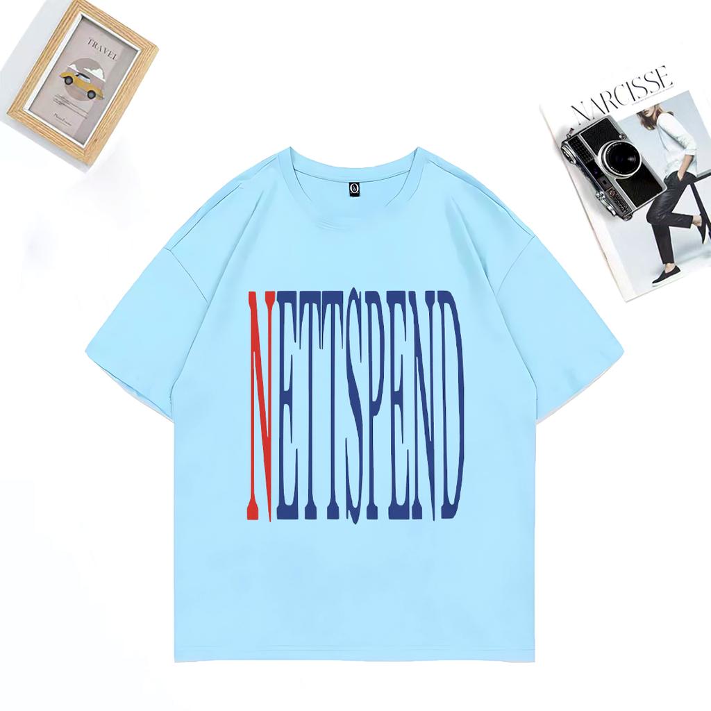 NETTSPEND TOUR Abbigliamento NUOVO Unisex Hip Hop streetwear T-shirt vintage oversize 100% cotone manica corta Moda Unisex T-shirt