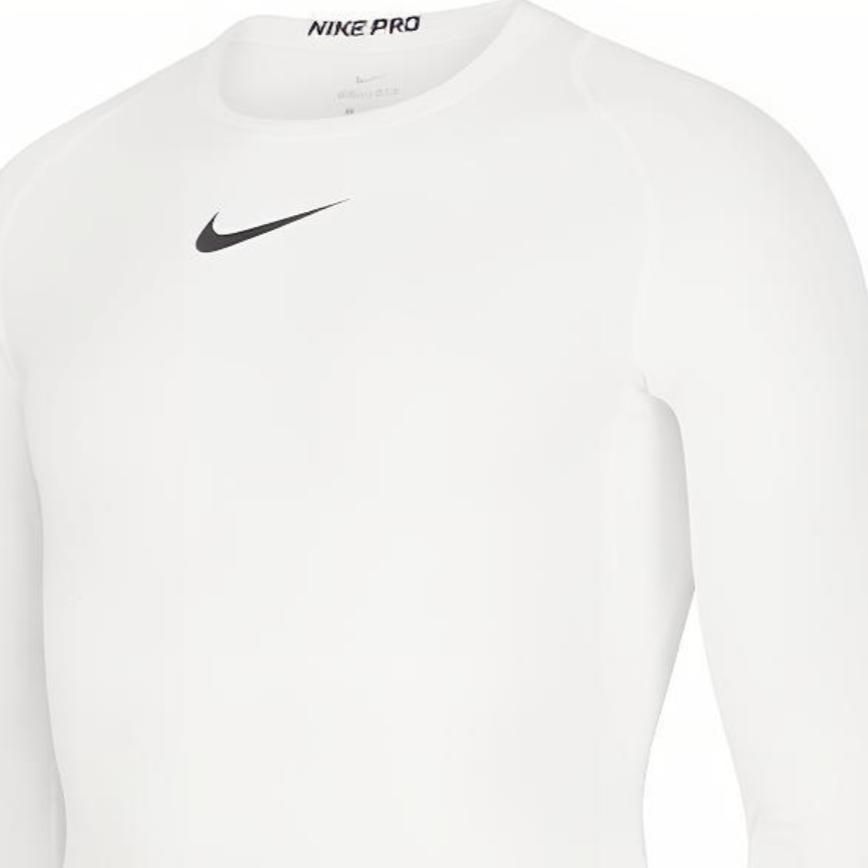 Nike Pro Training Compression Breathable Quick-Dry Fitness Top Men Tops White CT8462-100