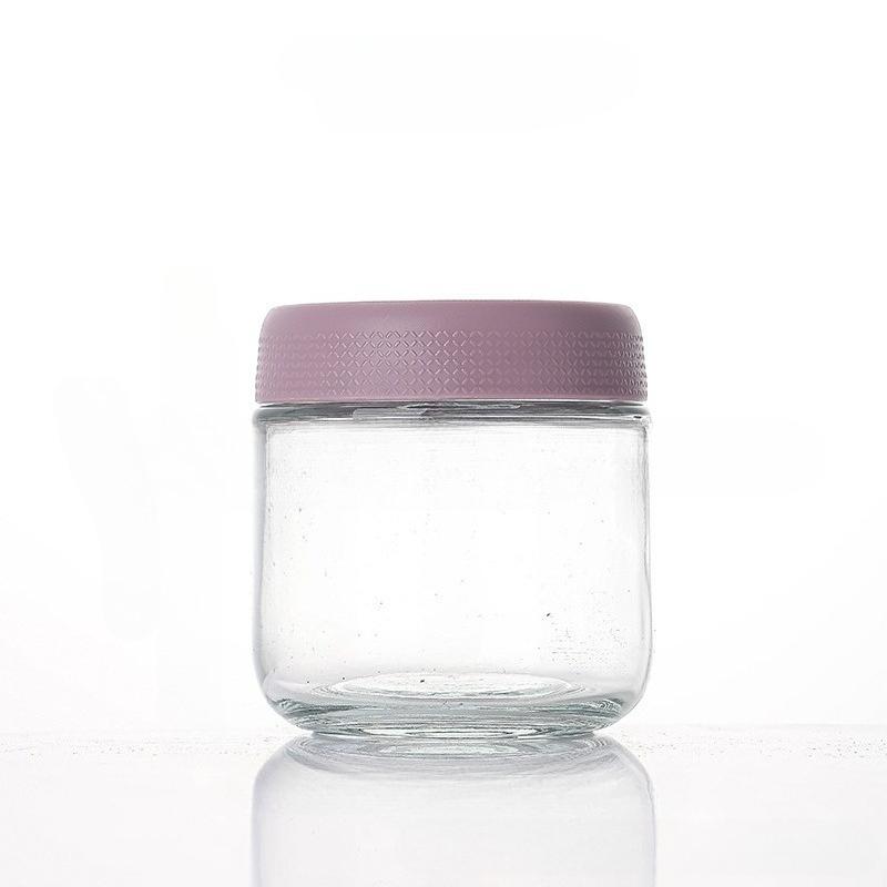 Kitchen Sealed Jar Coffee Bean Storage Bottle Kitchen Food Grain Tea Glass Jar Fresh Storage Jar Oats Grain Storage Jar Bottle 380ml