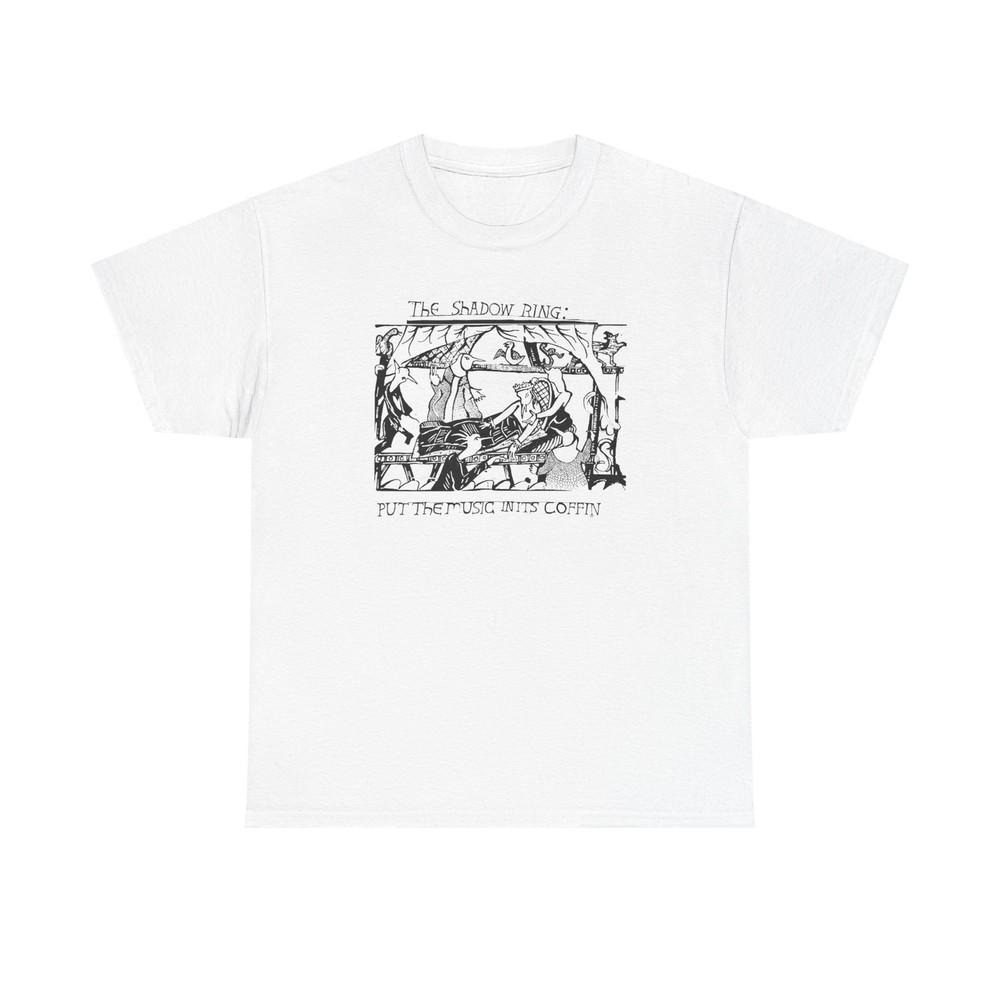 

The Shadow Ring Put The Music In It#039;s Coffin Shirt UK Outsider Unisex T-Shirt S