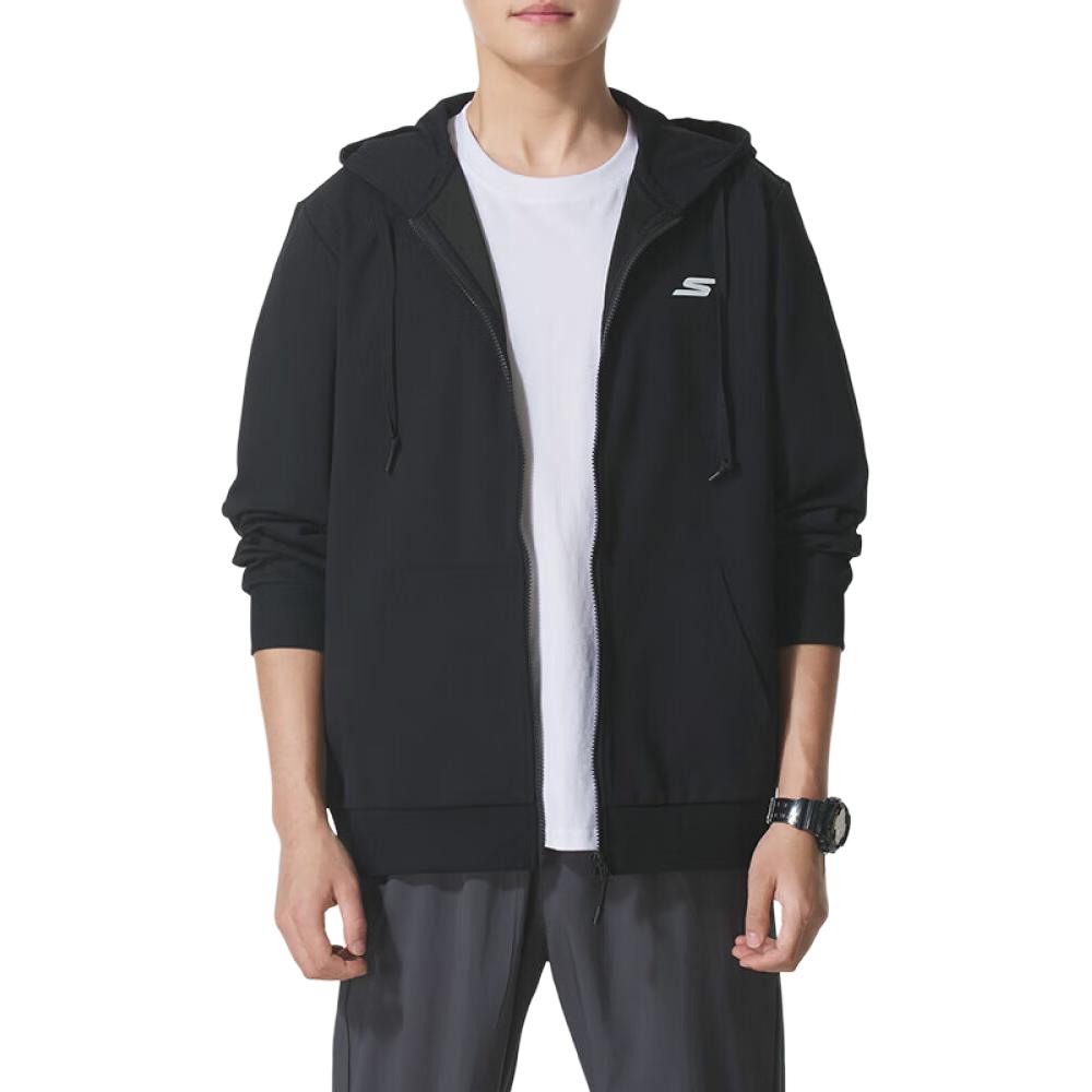 Skechers Jackets Unisex Black-03K8 Hooded (Non-detachable) Moderate P225U132-03K8