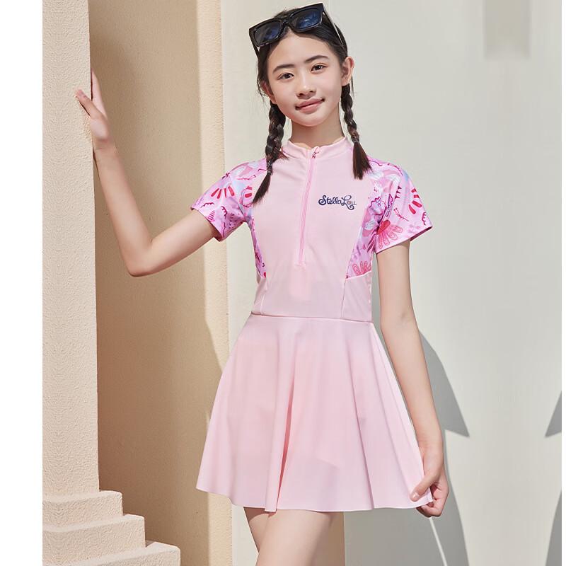 Junwen Girls' Summer Athletic One-Piece Swimsuit