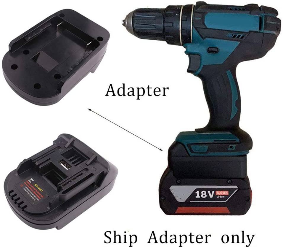 New Battery Adapter Converter USB BS18MT For Bosch 18V BAT619G/620 Batteries Convert To For Makita 18V BL 1860 Lithium Battery