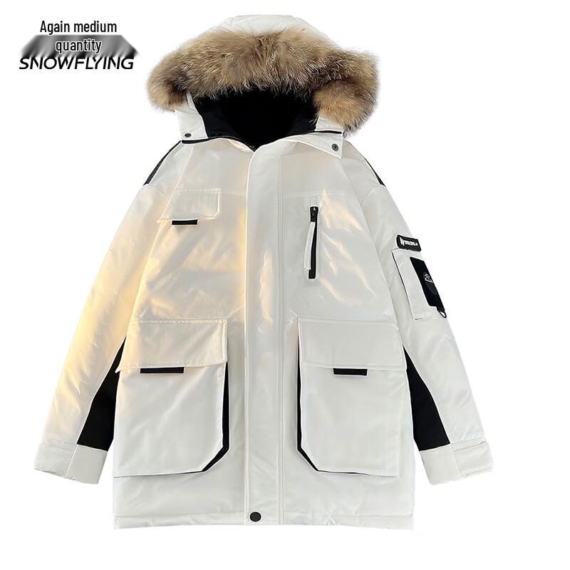 

XueZhongFei X40141665F Унисекс Зимняя Пуховая Куртка с Капюшоном 185/100A