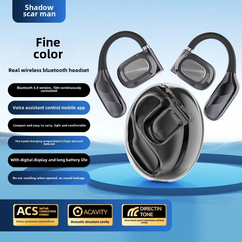 

Новая беспроводная Bluetooth-гарнитура OWS Ultralight O Sense Motion с двумя наушниками, с открытыми наушниками, с двумя наушниками, с шумоподавлением, универсальная для бега чёрный