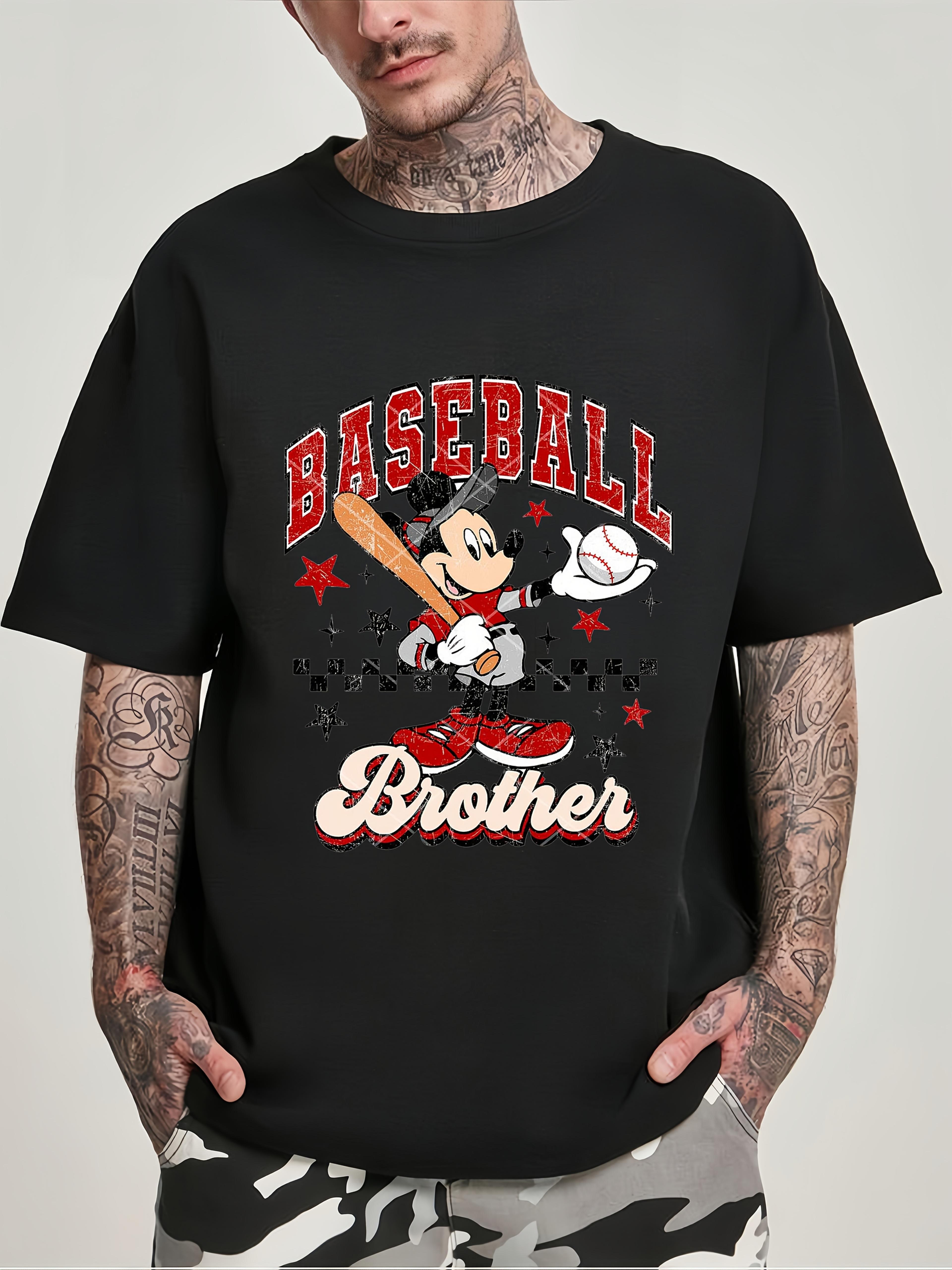 

Casual Baseball Graphic T-shirt - Black S