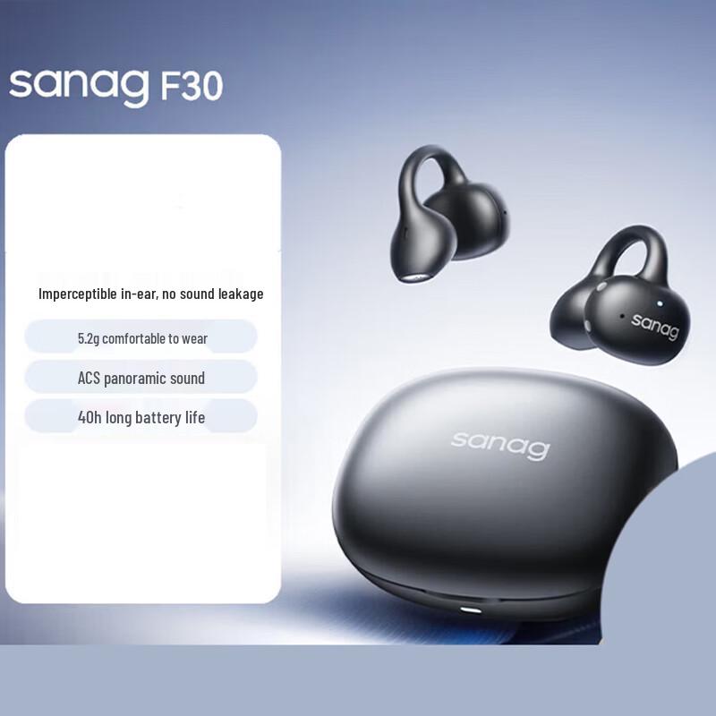 Saina F30 Ear Clip Bone Conduction Bluetooth Earbuds