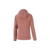 Li Ning Sports Lifestyle Series Solid Color Hooded Fleece Water-Resistant Autumn Winter Jacket Women Jacket Muted-Rose AFDSC14-3