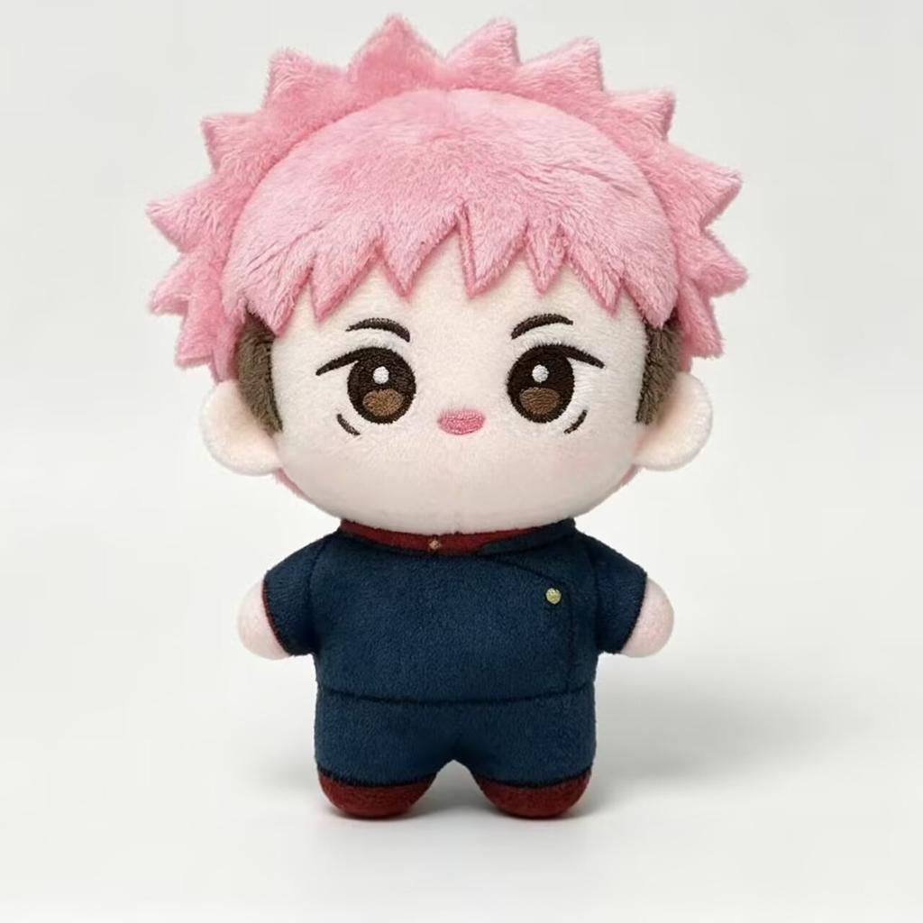 Kawaii 10cm Nanami Kento Plush Doll Pendants Mini Gojo Satoru Keychain Plush Toy Bag Fushiguro Megumi Stuffed Doll Birthday Gift