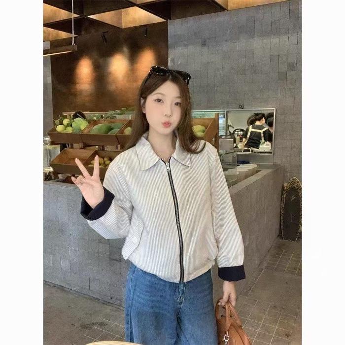Original Method Fabric Double-Sided Loose Casual Jacket for Spring and Autumn Medium