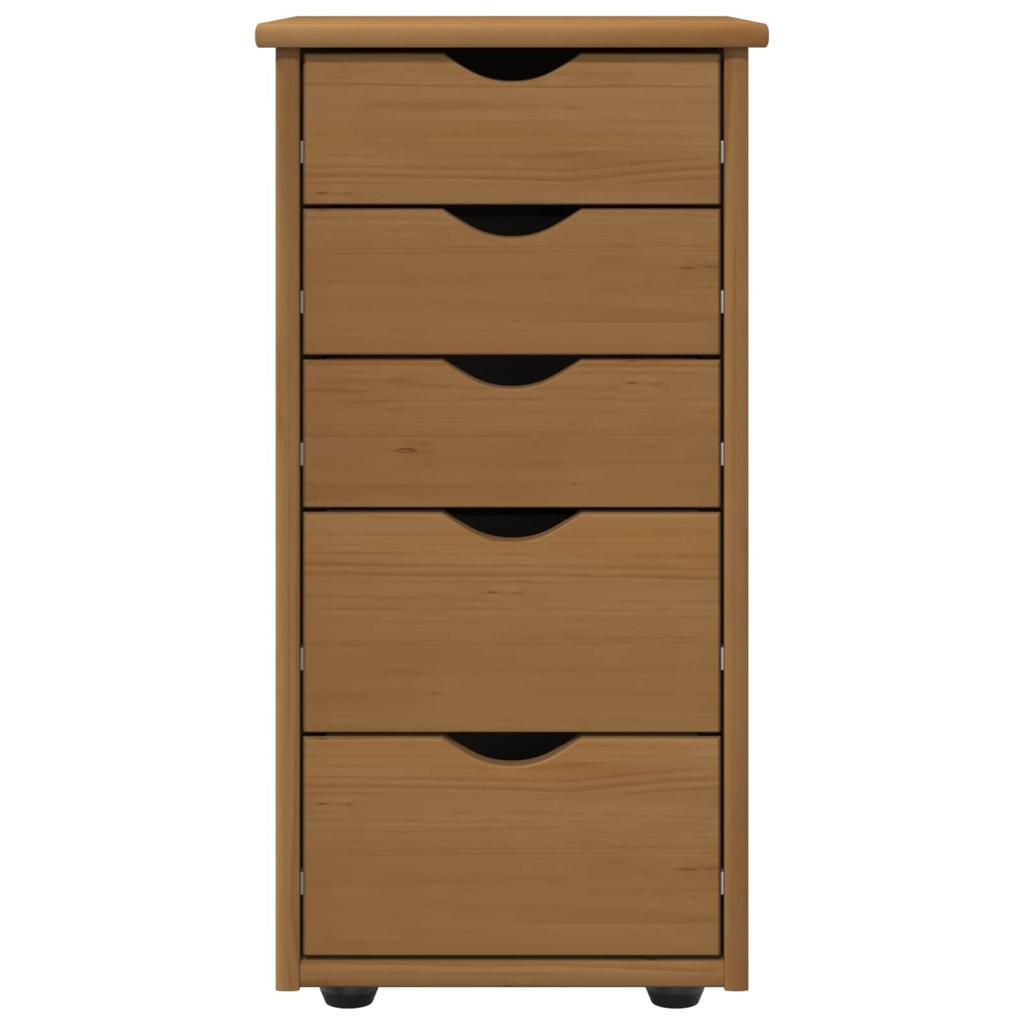 Cabinet Honey Brown 34 x 39 x 61.5 cm Solid Pine Wood