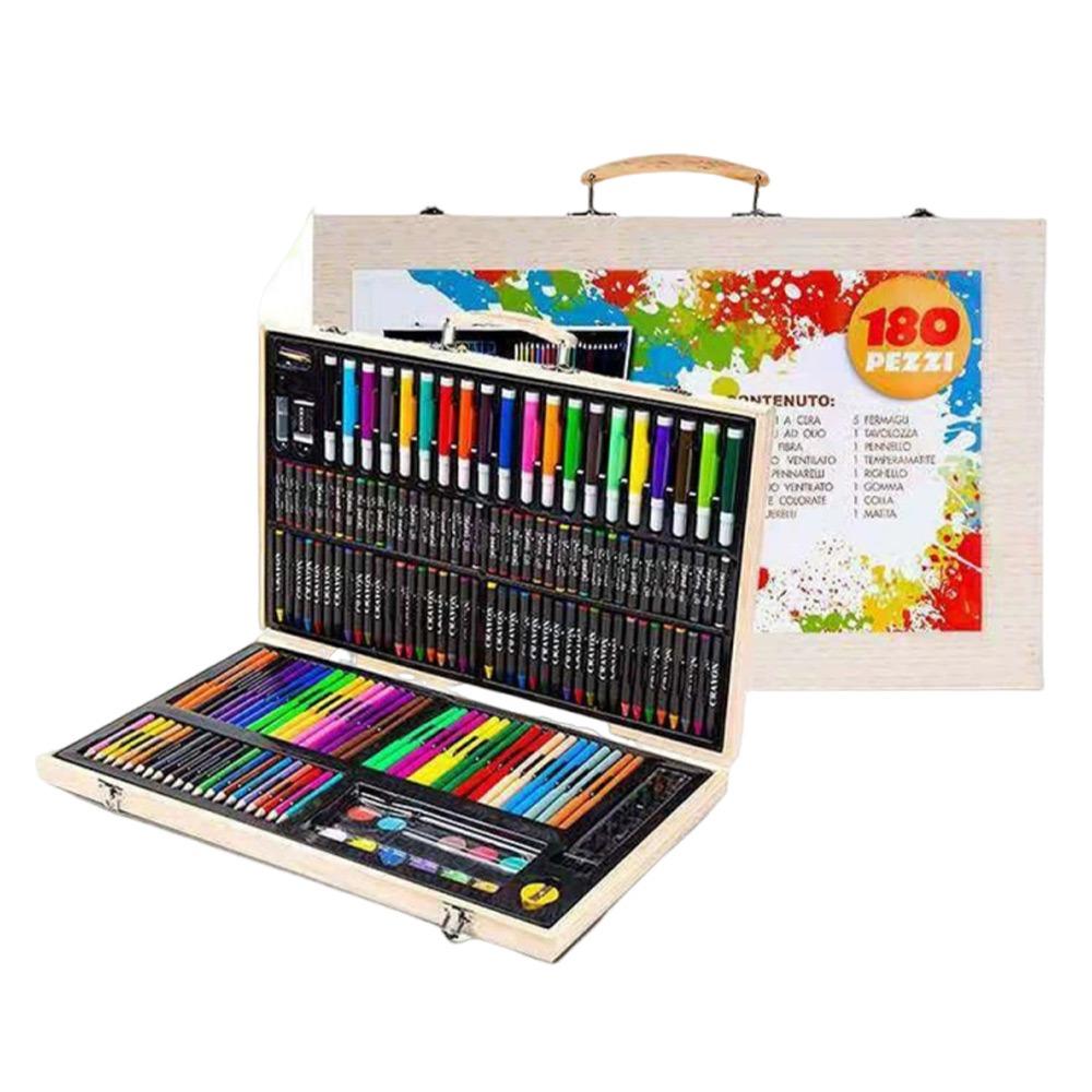 

Washable Art Painting Set 180Pcs Oil Painting Stick Creative Painting Supplies Drawing Kit