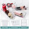 Clear Compartment Drawer Organizer: Long Divided Plastic Storage Box for Cutlery & Under-Desk Use