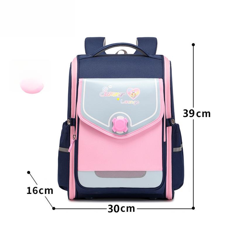 British-style Backpack for Primary School Students, Universal, Load-reducing, Back-protecting, Waterproof, Large-capacity, Expandable Backpack