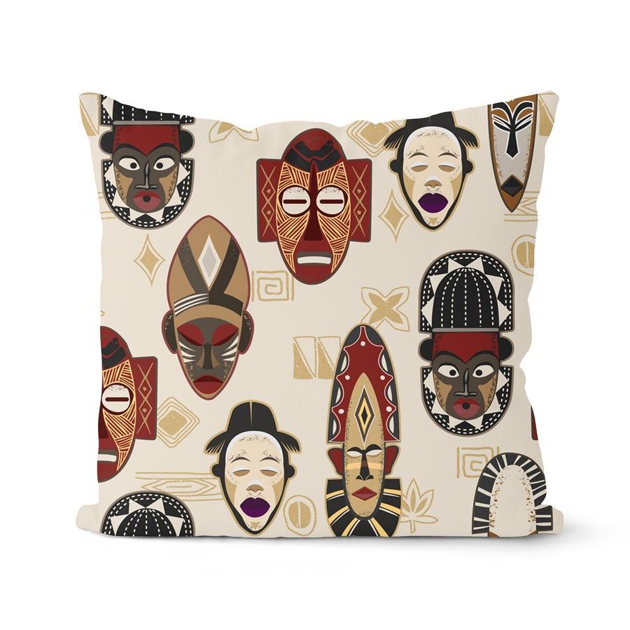 Tribal Muster Kissenbezug Geometrisch Ethnisch Afrikanisches Element Kissen Haus Sofa Stuhl
