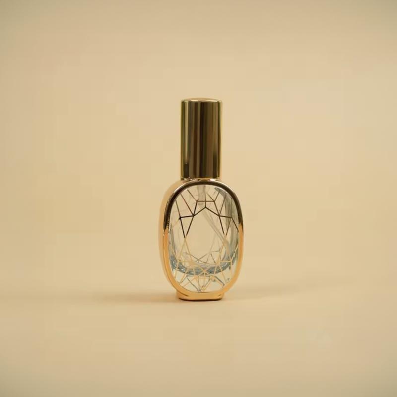 10Ml Perfume Bottles Electroplated Uv Coated Pump Spray Glass Bottles Travel Portable Fillable Perfume Bottle Containers