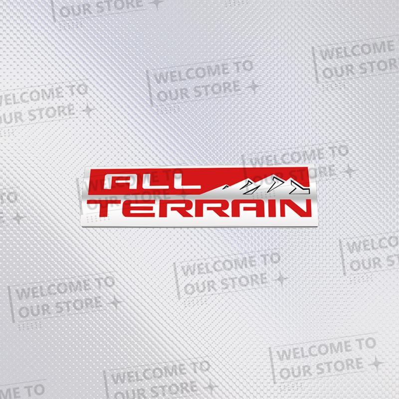 Car Sticker ALL TERRAIN Grille 3D Metal Logo Badge Decal Rear Trunk Emblem For Cruze Yukon Sierra Savana Terrain Suburban