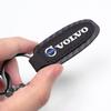 Carbon Fiber Car Keychain Man Women Keyring Gifts Key Organizer For Volvo XC60 XC40 V60 V40 XC90 XC70 V50 S60 V70 S90 AWD T6 V90