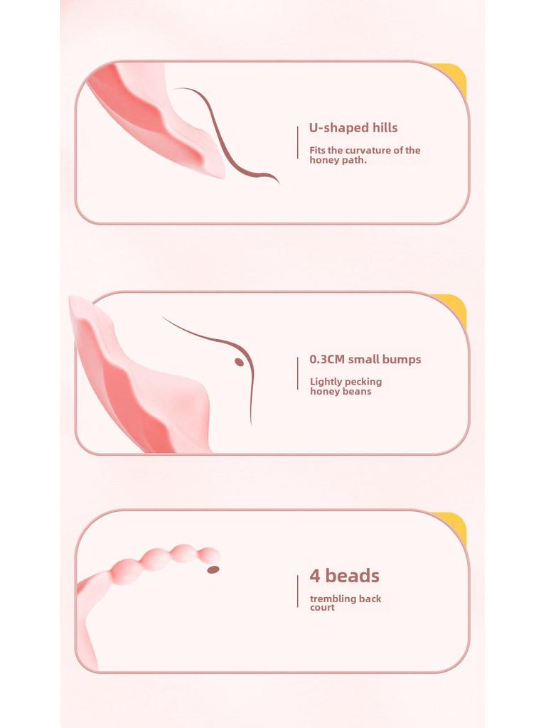 Mini vibrador vestível Miji Huabei para mulheres - brinquedo de massagem e estimulação (120/Caixa)