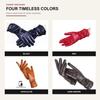 Damen Lange Lammlederhandschuhe Fleecegefüttert Warm Winter Touchscreen Elegante Handschuhe für Tägliches Pendeln Party