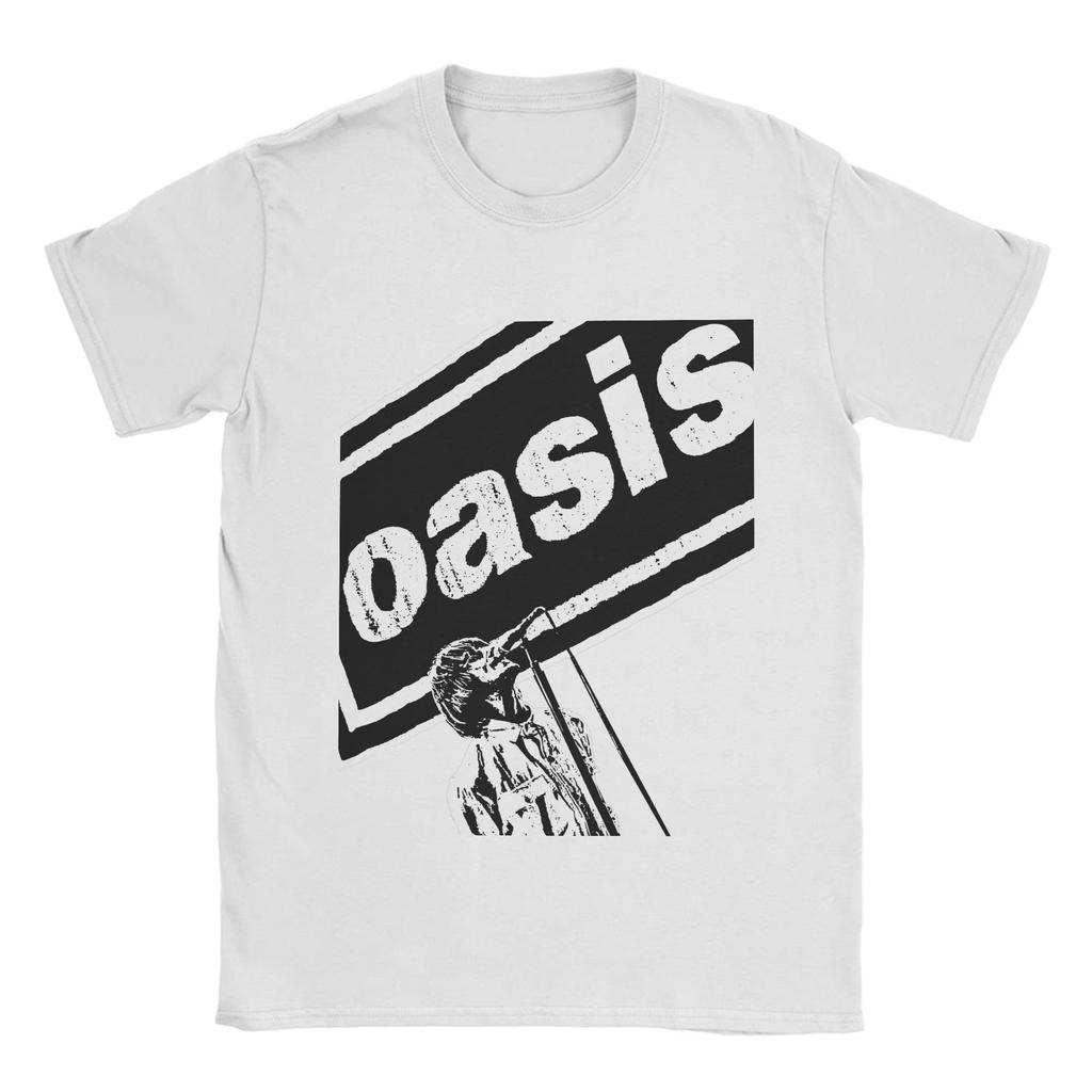 Unisex T-Shirt Oasis Hipster Cotton Tee Shirt Short Sleeve Rock Band Printed T Shirts O Neck Tops Plus Size Top Clothing