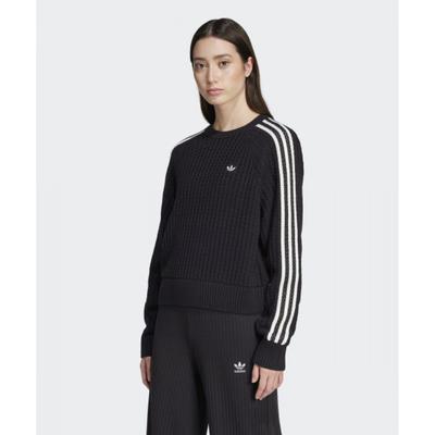 Knitted Crew Sweatshirt   Black Jd0905