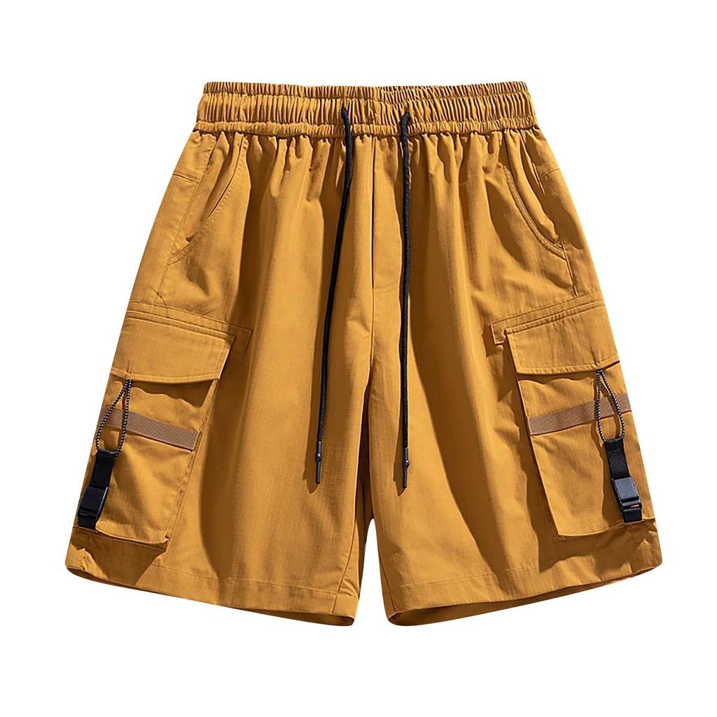 Letnie męskie spodenki kamuflażowe z nadrukiem cyfrowym, elastyczne, elastyczne, przycięte spodenki sportowe