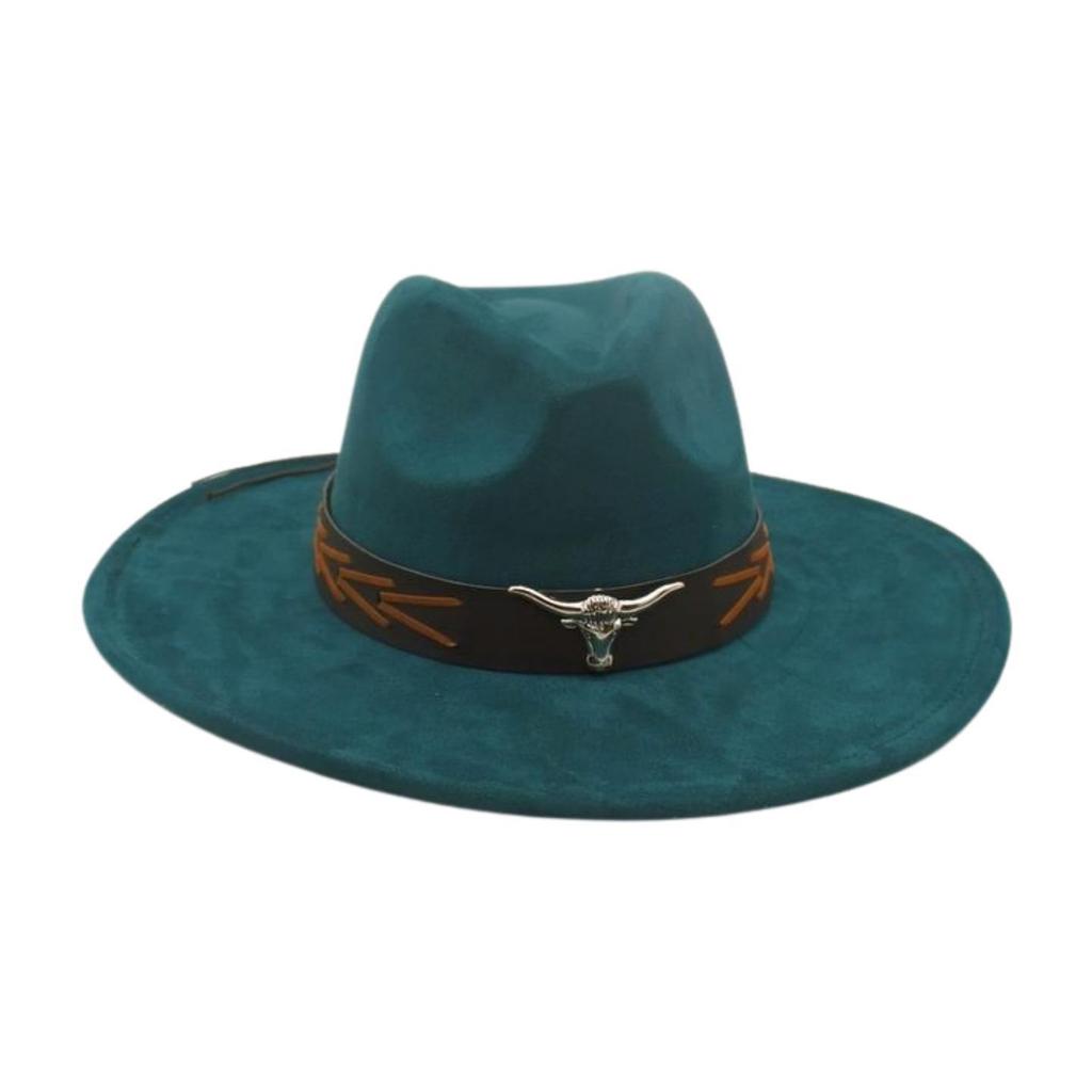 Grassland Ethnic Style Dance Sunscreen Travel Shooting Big Eaves Hat Men'S And Women'S High-End Flat-Brimmed Top Hat