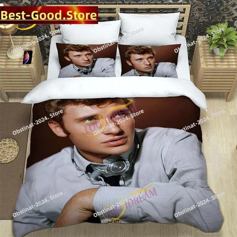 3D rocker Johnny Hallyday Bedding Set Down comfy Bed Queen Size Oversized Pillowcase quilt cover