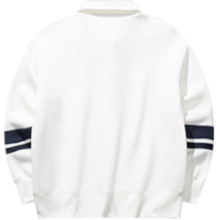 Anta Loose Fit Sports Pullover Vintage Sweatshirt Women tops Warm-Jade-White 162518719-1