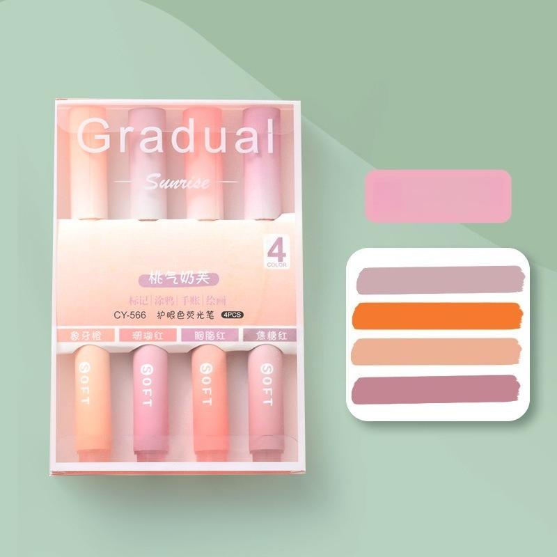 

Highlighters Vibrant Mild Pastel Colors for Note Taking Textbook Study Chisel Tip Markers Student School Supplies Back to School розовый