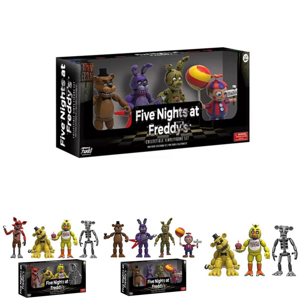 Nihai Koleksiyon İçin Çarpıcı 4 Adet Five Nights At Freddy's Pizza Simulator Aksiyon Figürü